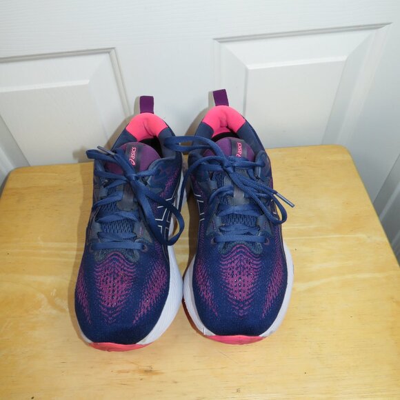 Asics Gel Cumulus 25 Deep Ocean Lilac Hint Womens Size 9 PureGel FF Blast+ - Picture 2 of 8